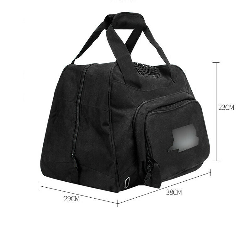 Black Motorcycle Bike Riding Helmet Bag Waterproof Handbag Travel Storage Pack