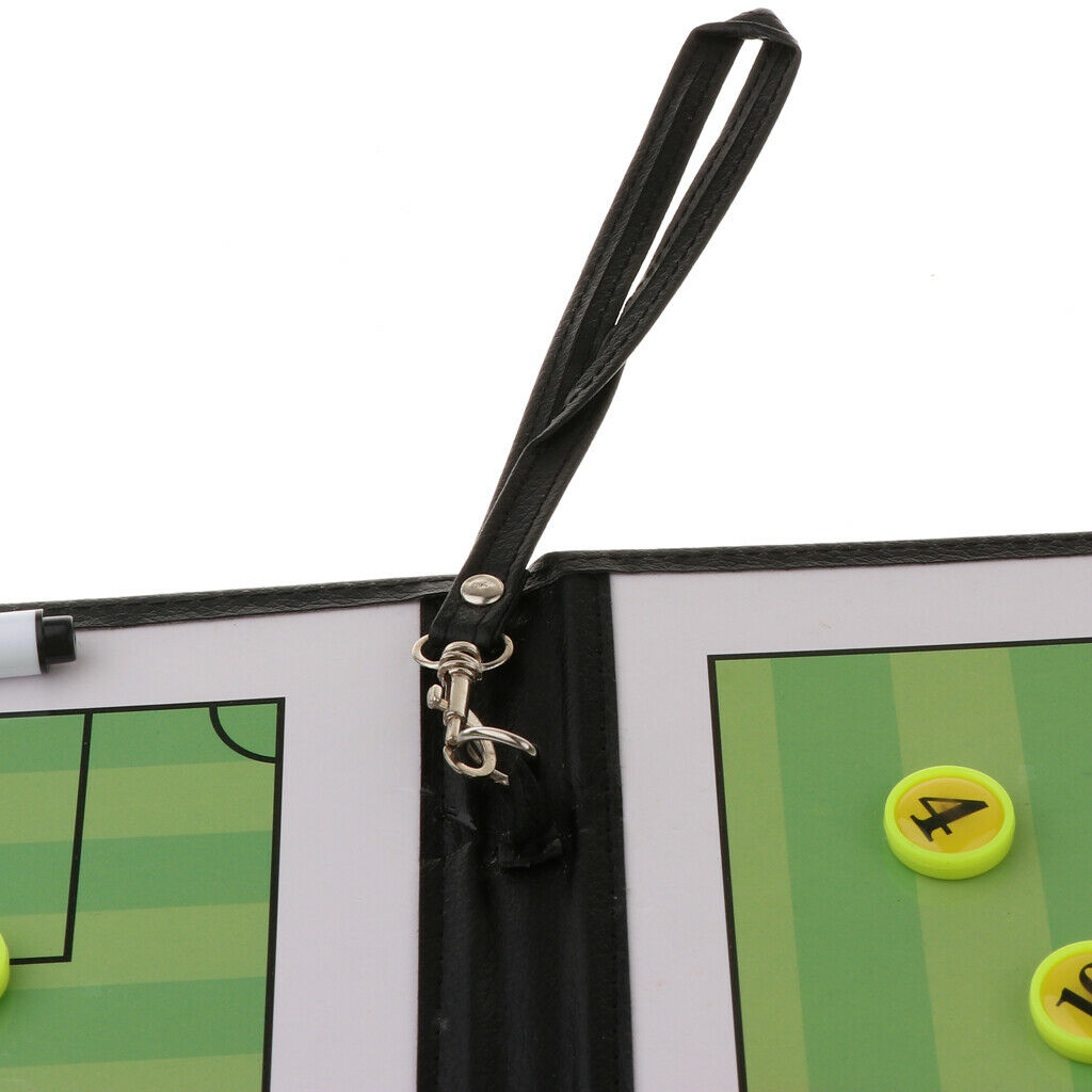 Football Match Plan Coaching Board W/ Pen Training Aid Tactics Equipmen