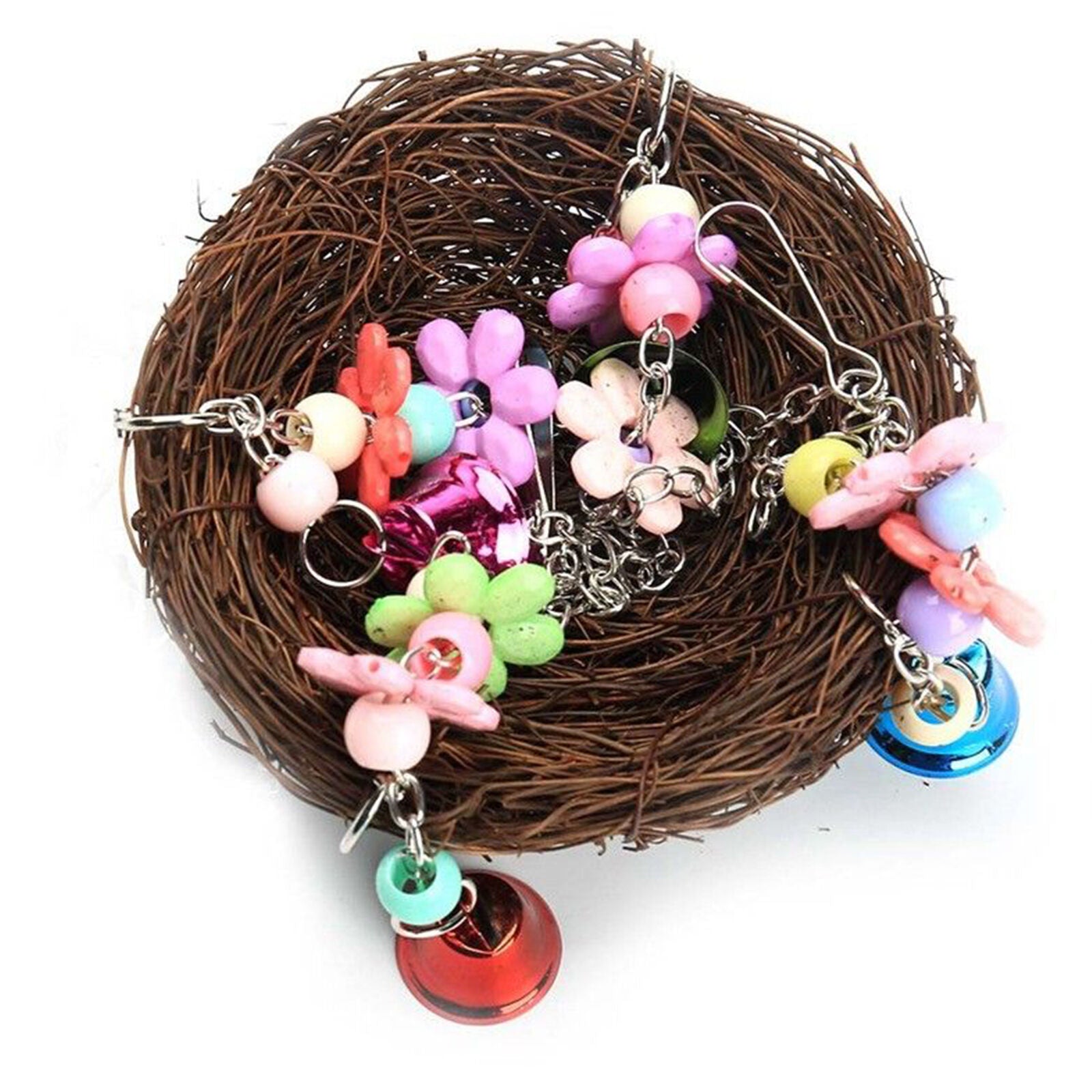 Parrot Bird Swing Hanging Chew Toys Parakeet Budgie Cockatiel Nest Hammock Gift