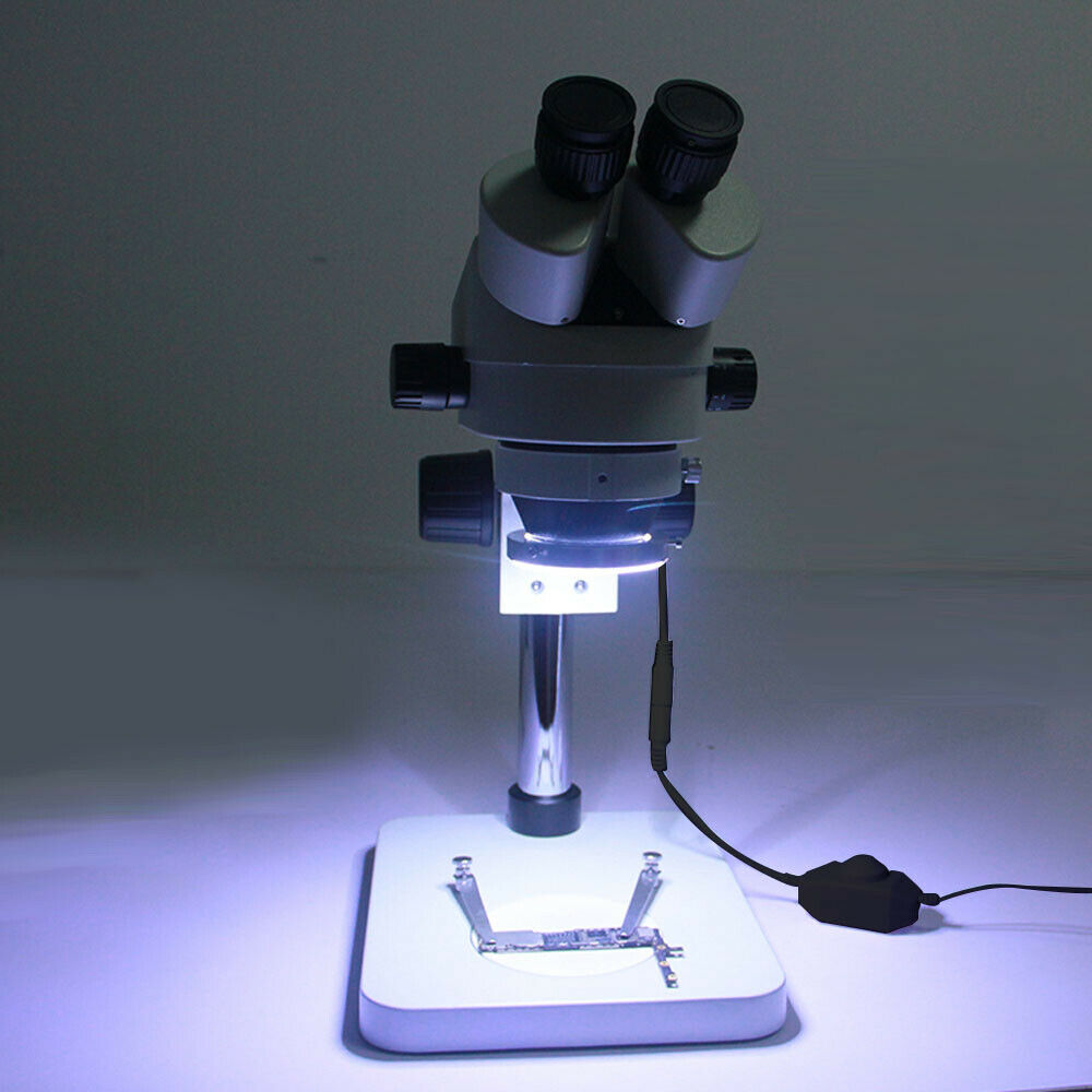 Ultrathin 60 LED Adjustable Ring Light illuminator Lamp For STEREO Microscope