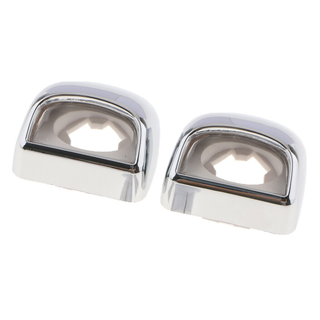 Pair Of Rear Bumpers License Plate Lights Lens Cover Accessories For Cars
