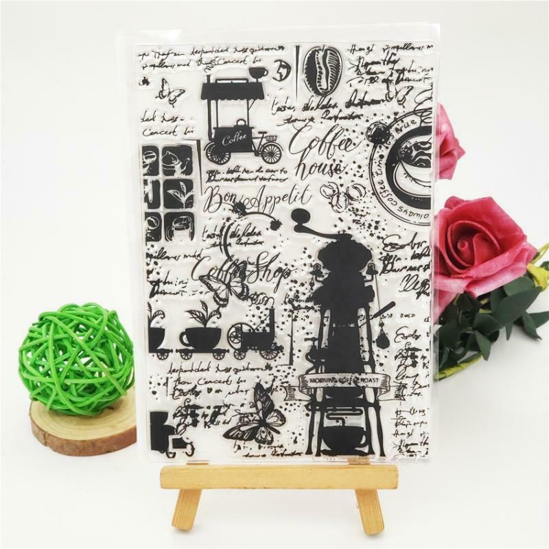 Lighthouse Background Silicone Clear Stamp Aesthetic Retro Patterns Rubber Stamp