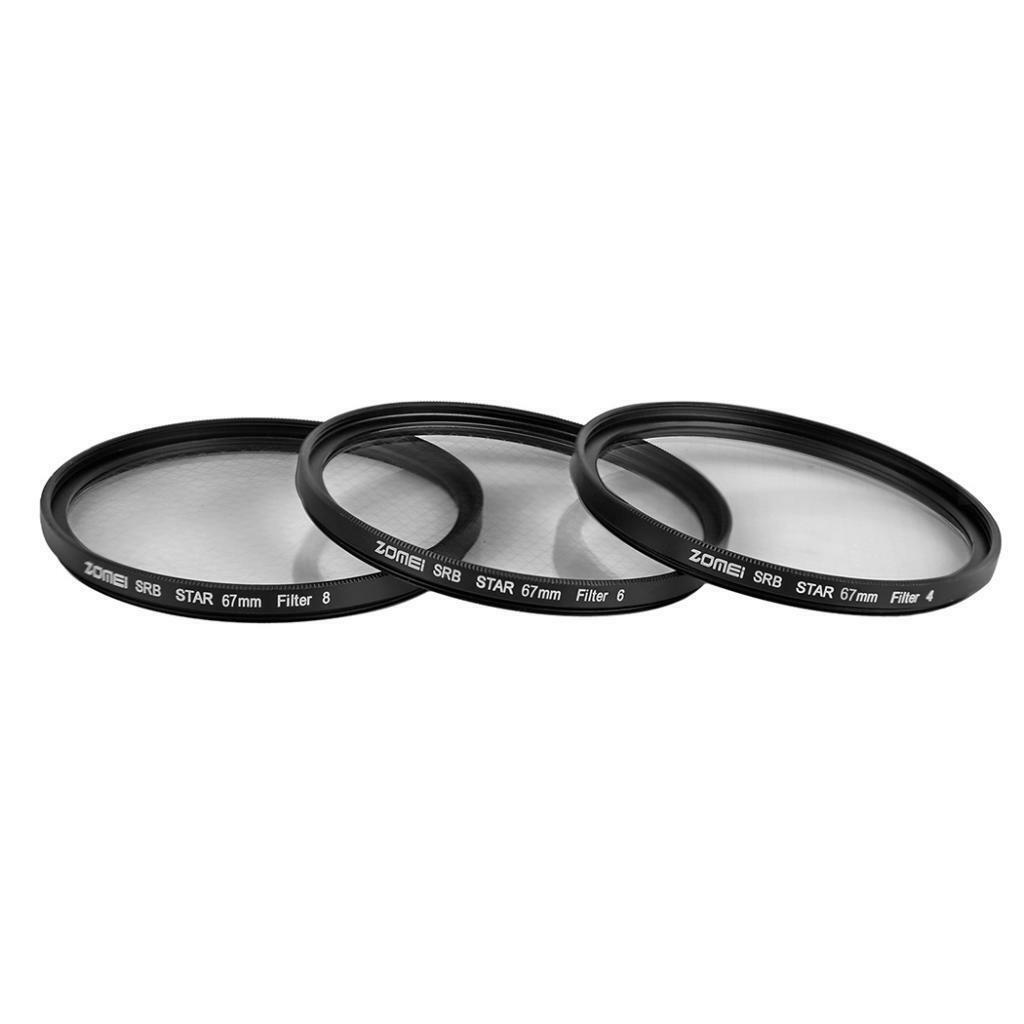 67mm Star-Effect Starburst Twinkle 4+6+8 Points DSLR Lens Filter