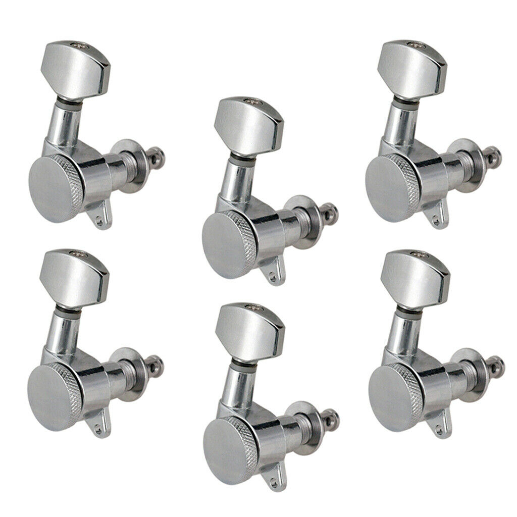 6R Guitar Metal Locking String Tuners Guitar Machine Head Parts Accessory
