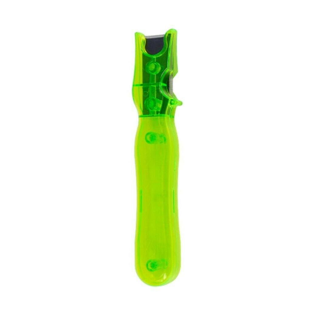 Outdoor Archery Scraper Bow Stripper Feather Fletching &Plastic Handle Green