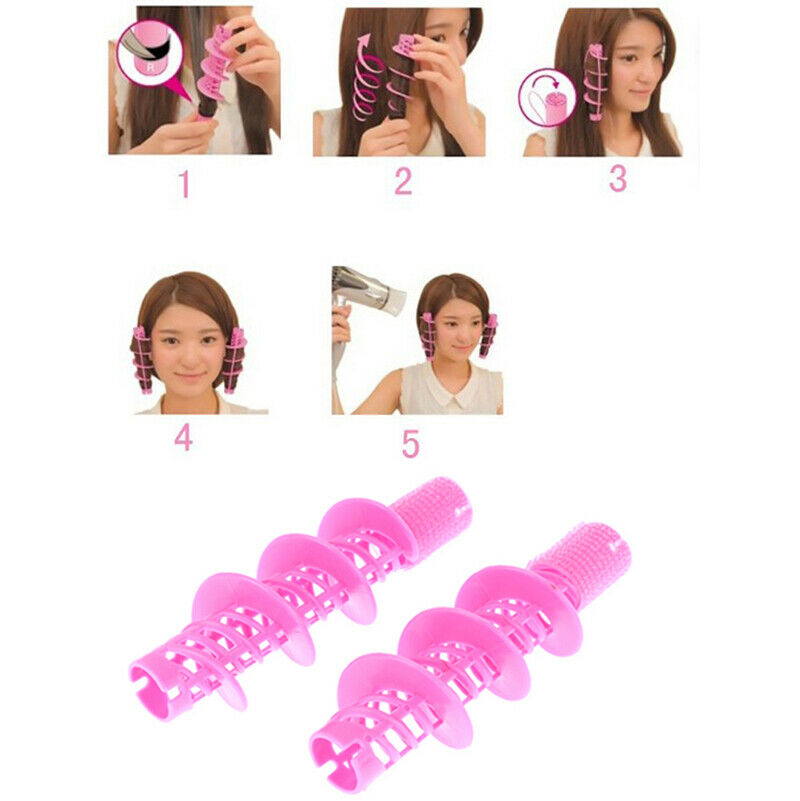 2pcs Big Wave Curls Rollers Hair Styling Tools Hair Curlers Magical Rolle.l8