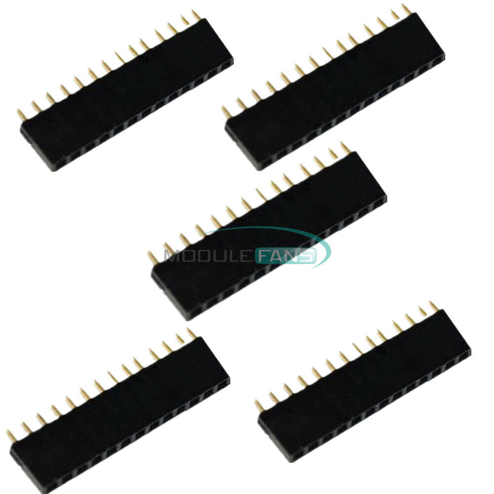 10PCS 14Pins Single Row 1x14 PCB Socket Female 2.54mm Header