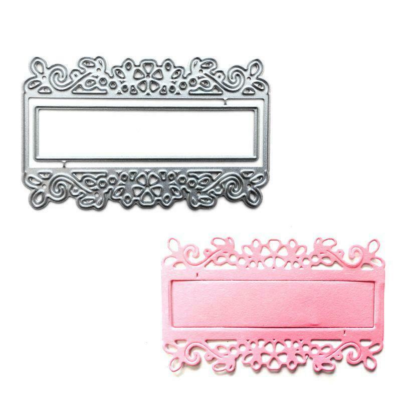 Lace Label Metal Cutting Dies Stencil Scrapbooking DIY Album Stamp Paper Cards