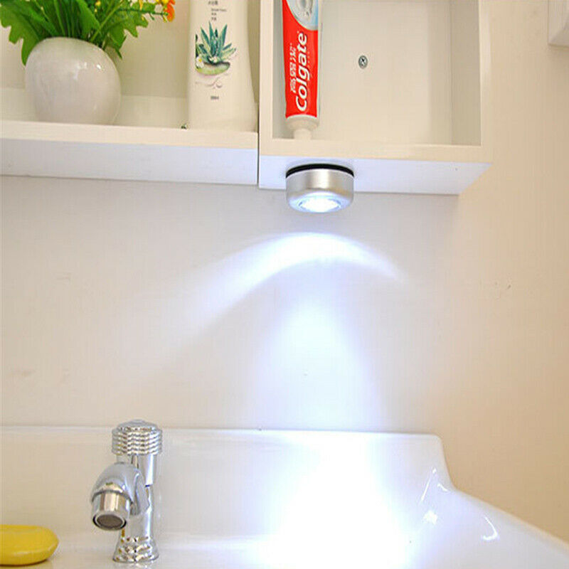 3 Led Portable Dimming Pat Night Light Wireless Battery Powered Cabinet Lamp TL