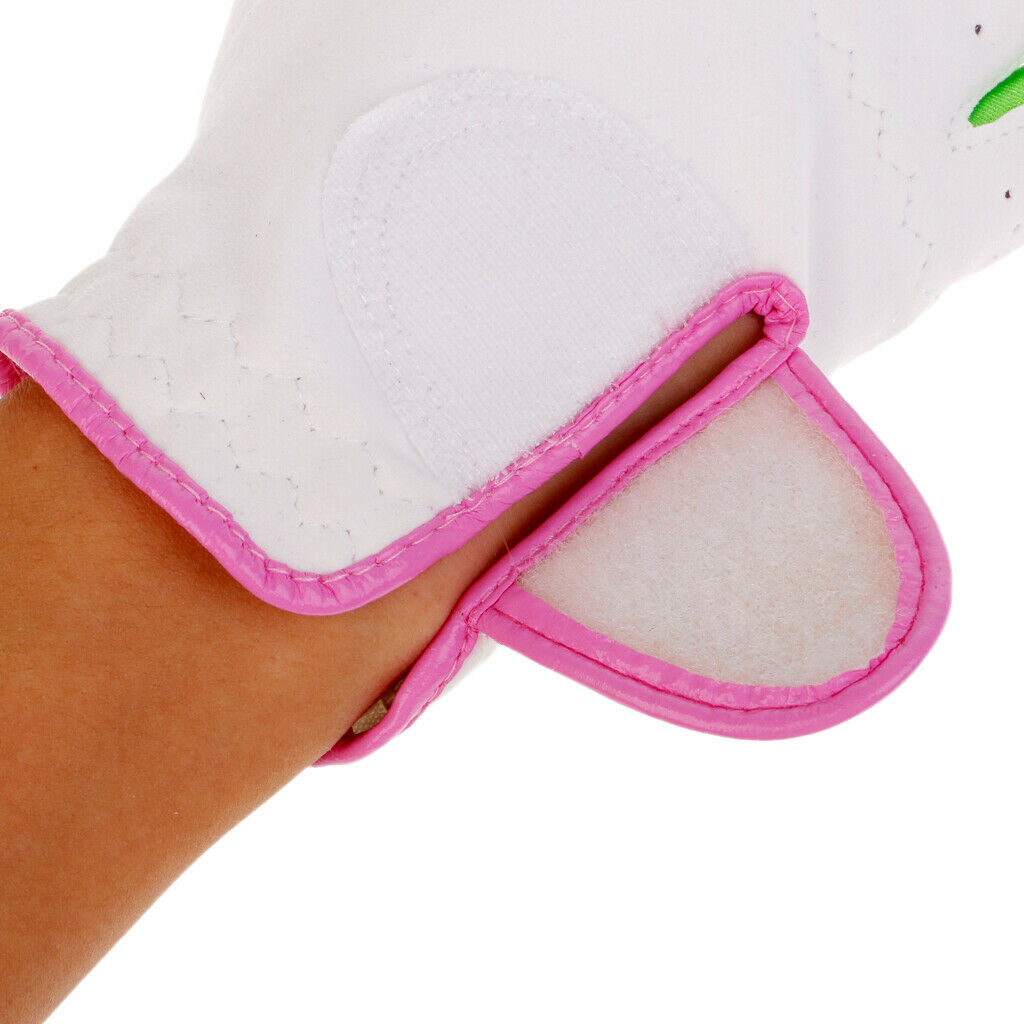 1 Pair Kids Children Junior Non-slip Grip Elastic Breathable Golf Gloves - 14