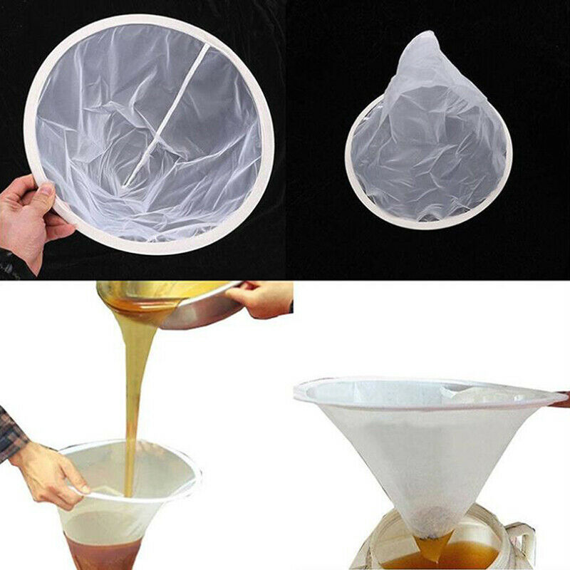 5PCS Honey Filter Pure Funnel Shape Strainer Net Screen Beekeeping Supplies Y1
