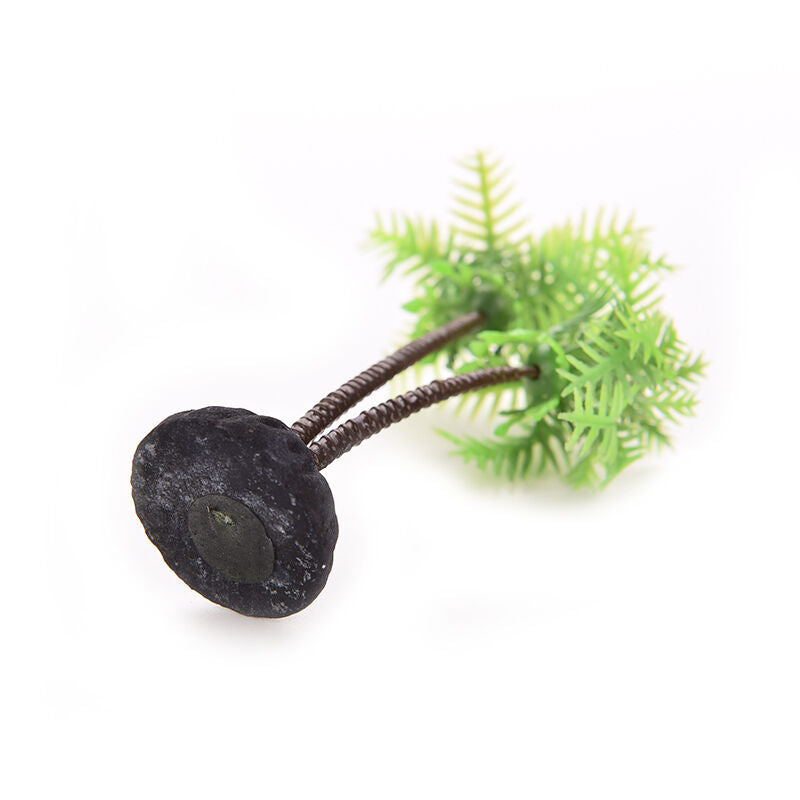 Plastic Aquarium Coconut Tree Fish Tank Plants Ornament Decoration Fresh .l8