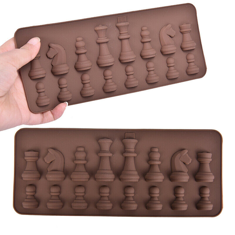 1PC New Chess Silicone Chocolate Molds DIY Cake Decorating Kitchen Cooking _DD
