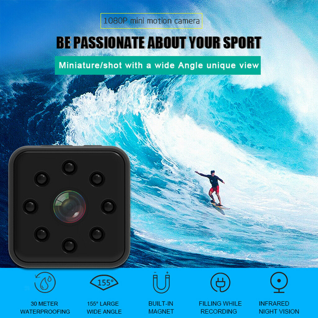 SQ23 Mini DVR Camera HD Camcorder 1080P Night Vision Video Recorder blue