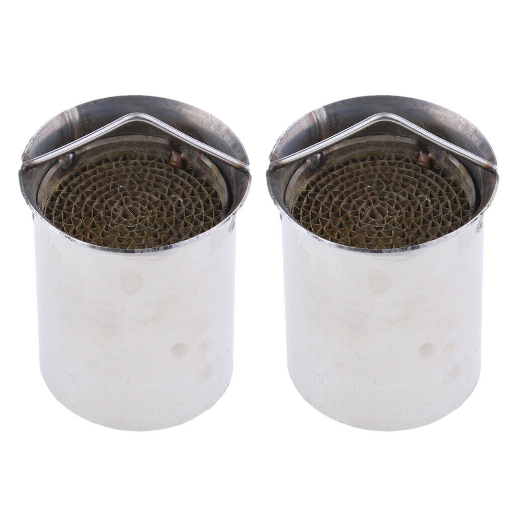 2 Pieces 51mm Motorbike Exhaust Muffler Silencer Pipe DB killer Replacement