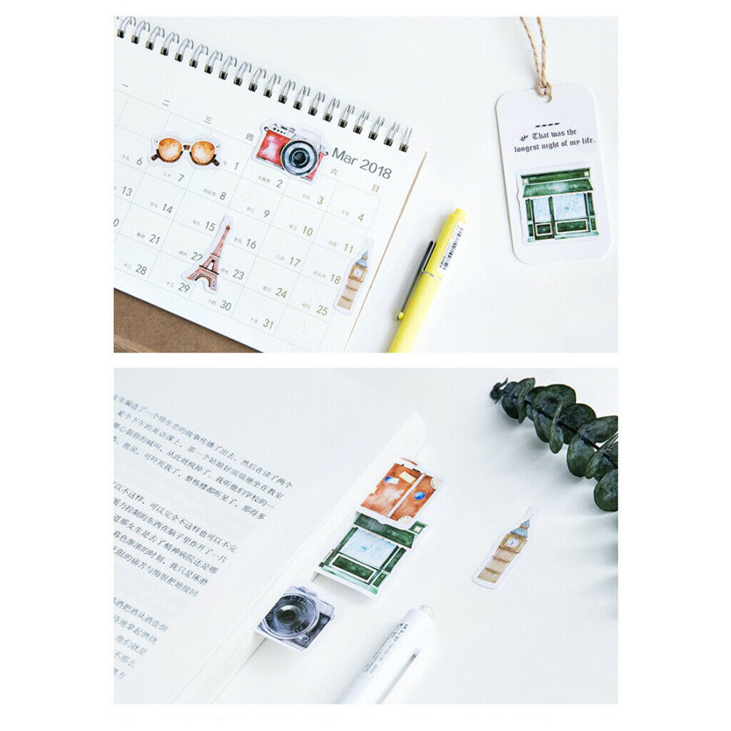 46 Pcs Creative Paper Stickers Package Diy Diary Stickers Album Scrapbooking