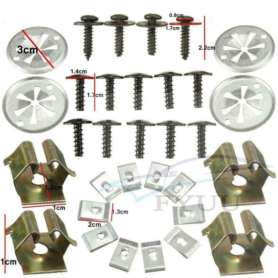 32pc Engine Undertray Cover Clip Bottom Splashguard Shield For SEAT LEON