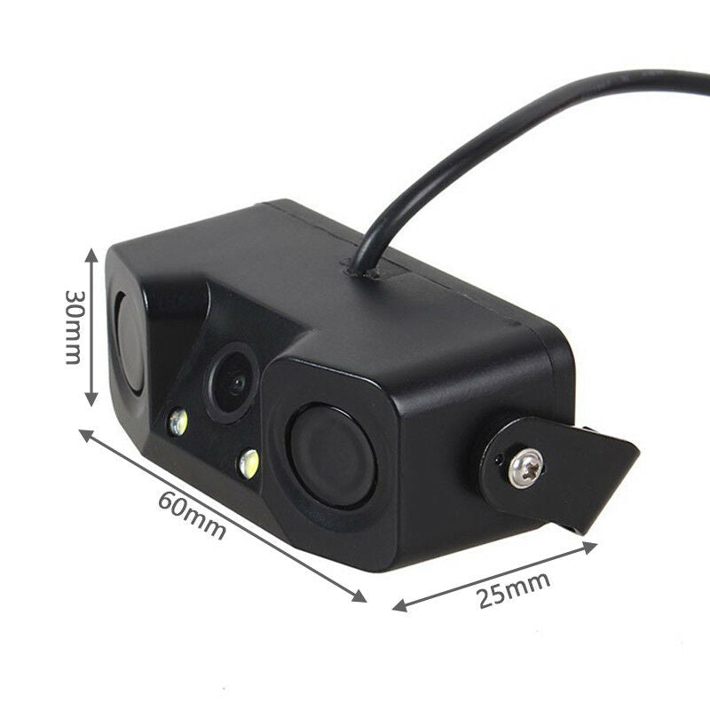 3in1 Car Rear View Backup 170Â° View Angle Camera Parking Reversing Radar Sensor