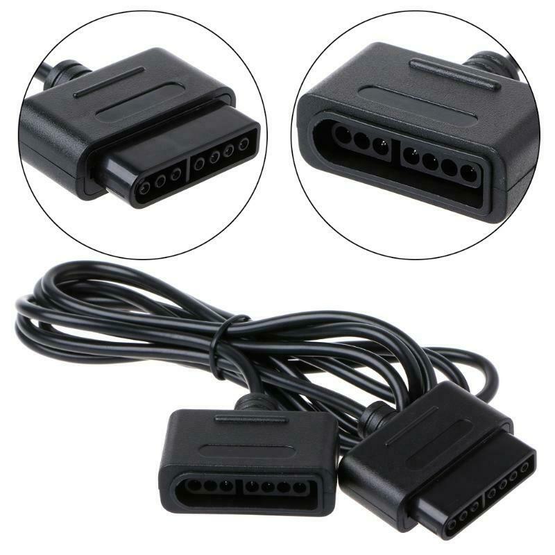 1.8m 5.91ft Extension Cable Cord For SNES Controller Retro-Duo FC Twin