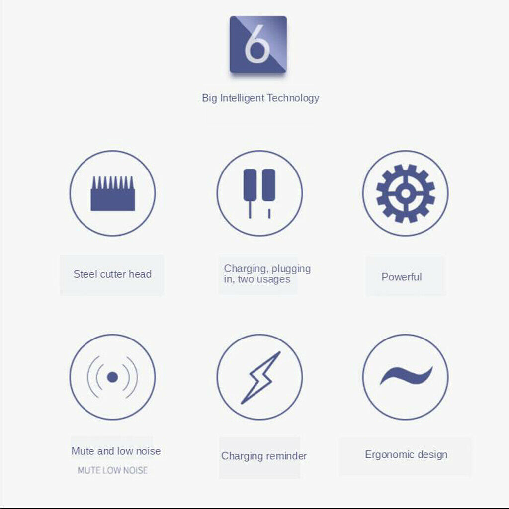 Hair Clipper Set Men's Hair Trimmer USB Haircut Grooming Kit Machine Shaver