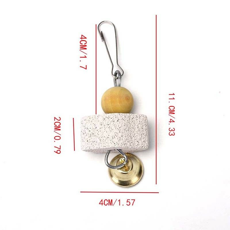 Pet birds parrot mouth grinding stone molars stone hanging string chewing.l8
