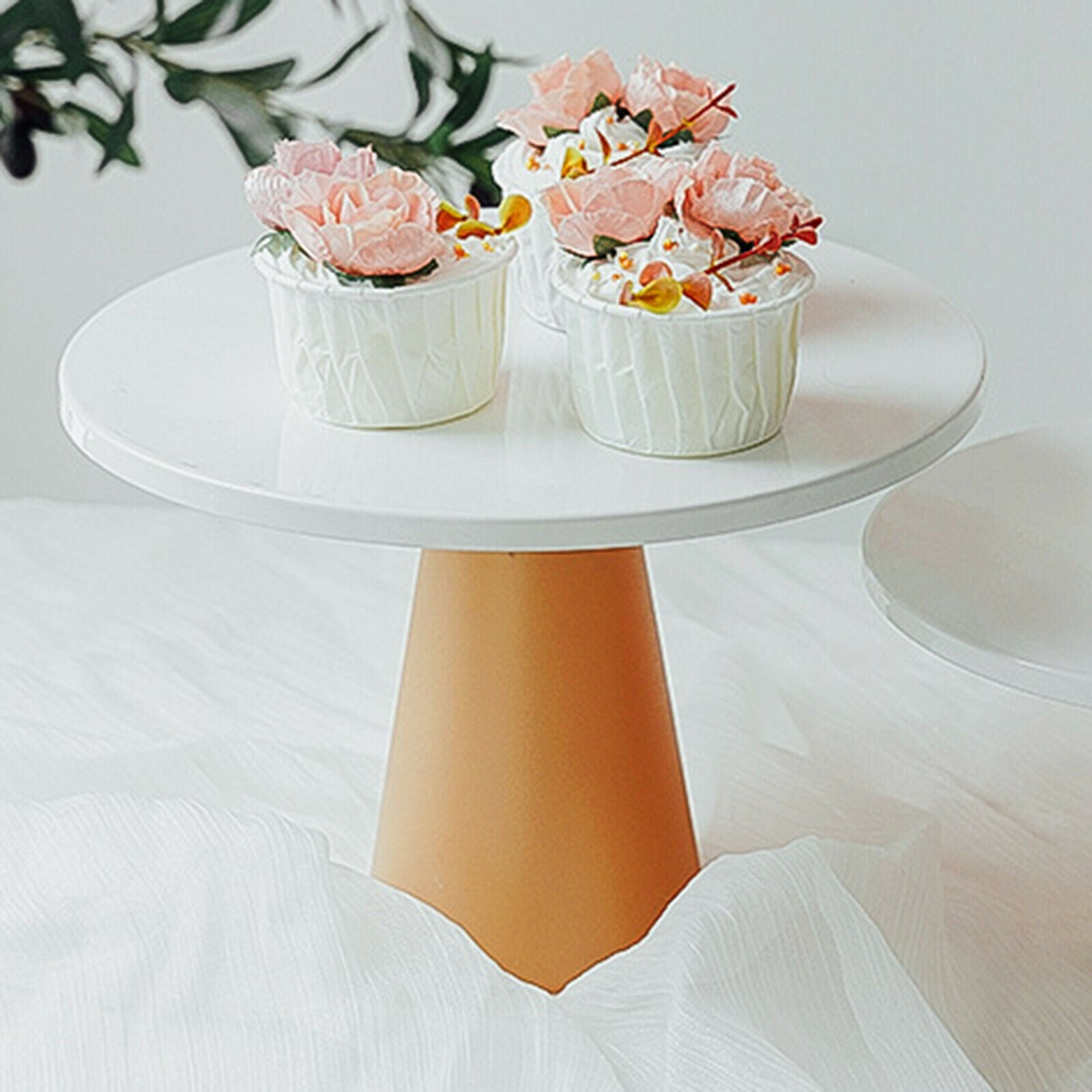 Wedding Cake Stand Golden Tart Fruit Display Plate Centrepiece Storage