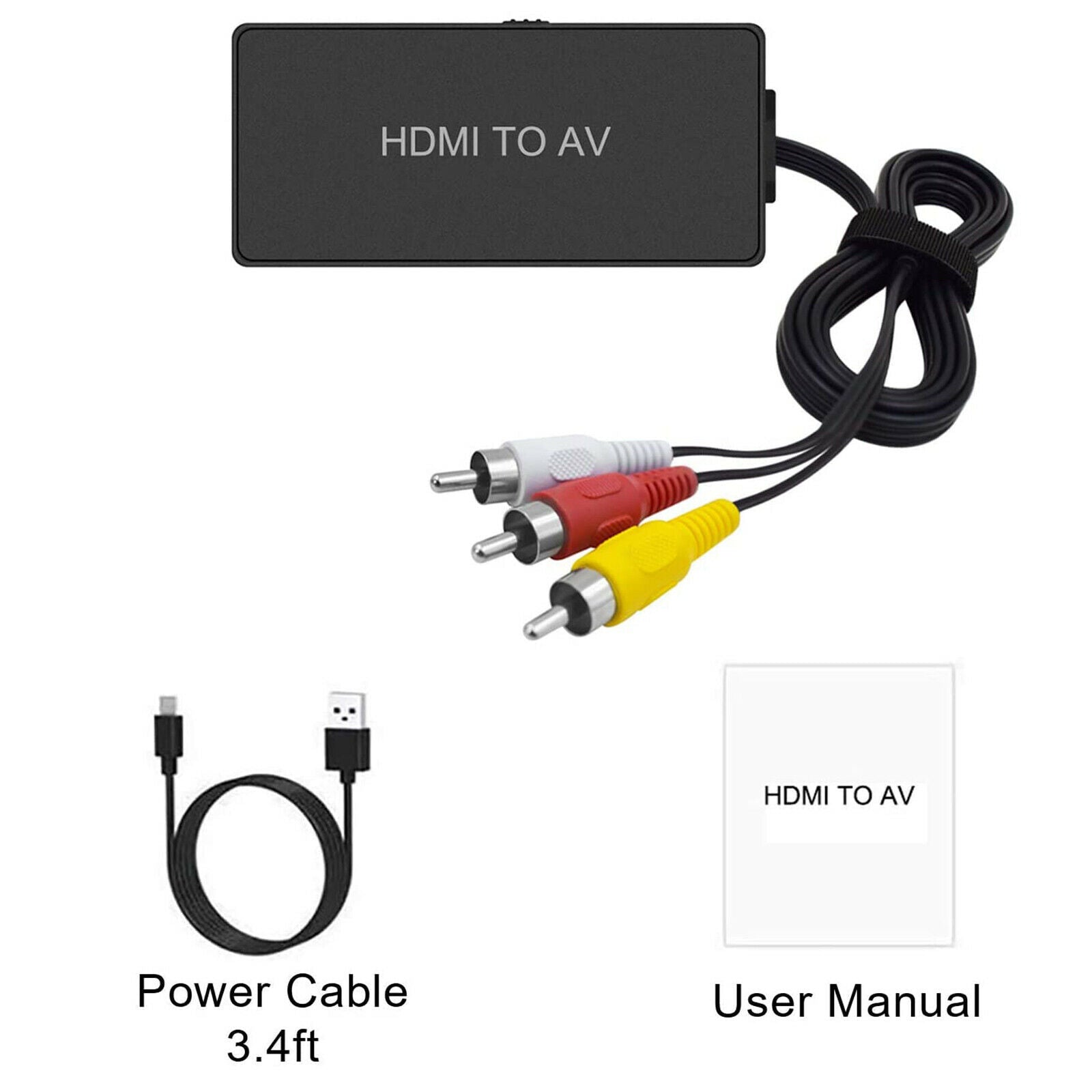HDMI to AV Converter Audio   NTSC for Old TV HDTV Box Video Recorders