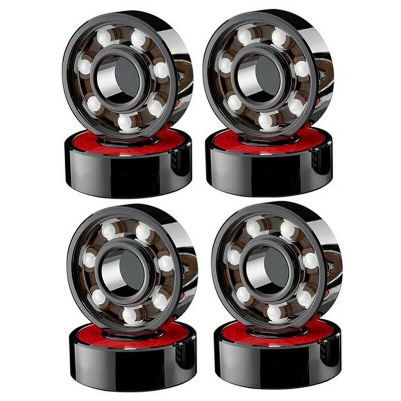 8 Pcs Ceramic Beas High Speed Wear Resistant for Skate Skateboard Wheel Y2H6