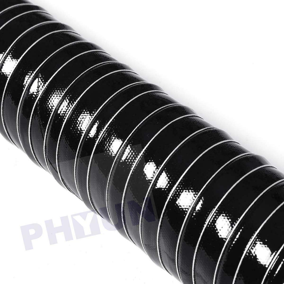 Silicone Air Ducting Flexible Brake Cold Induction Intake Pipe Hose 76mm 1m3.3ft