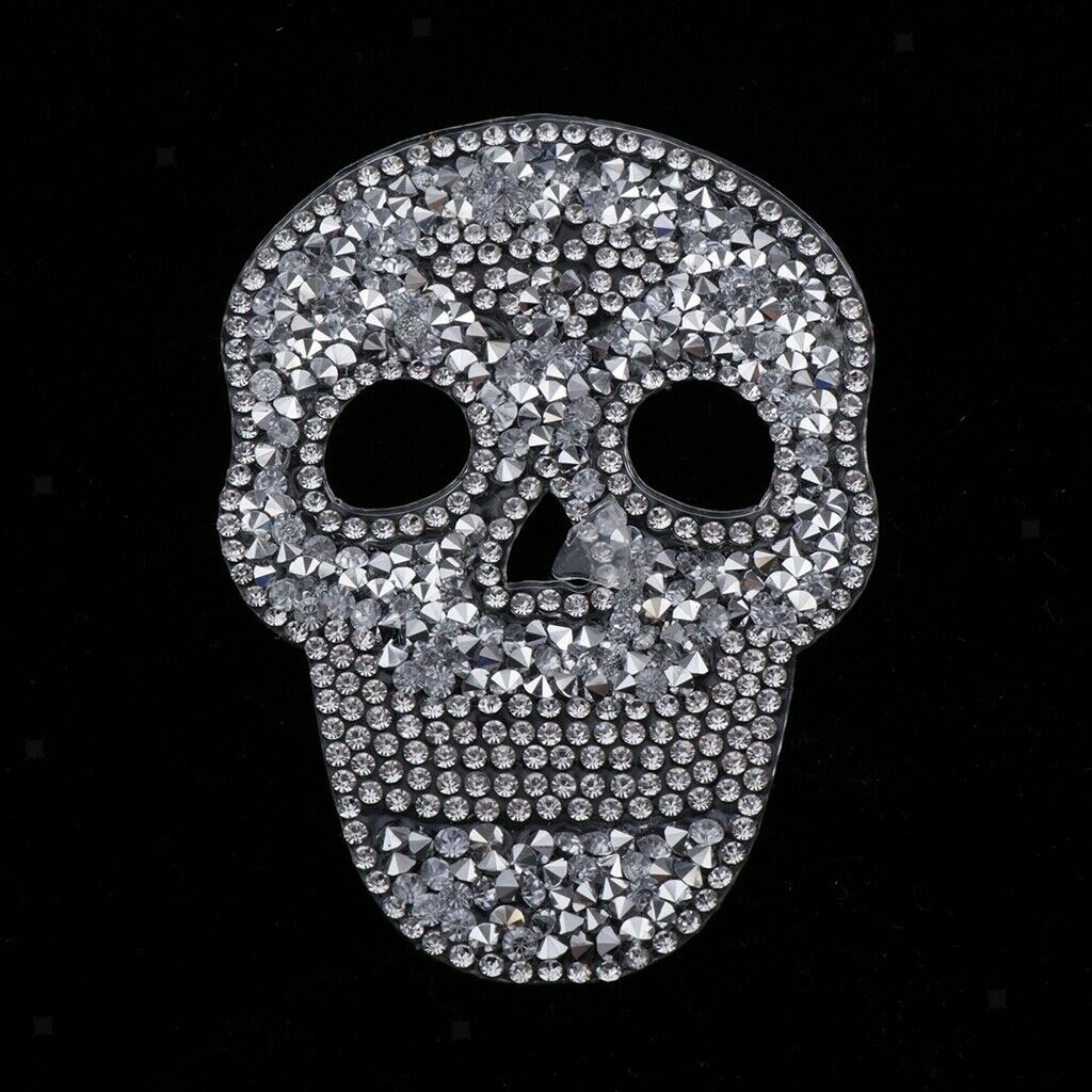 Set of 6 Iron-on Patches, Iron-on Rhinestone Motif Image,