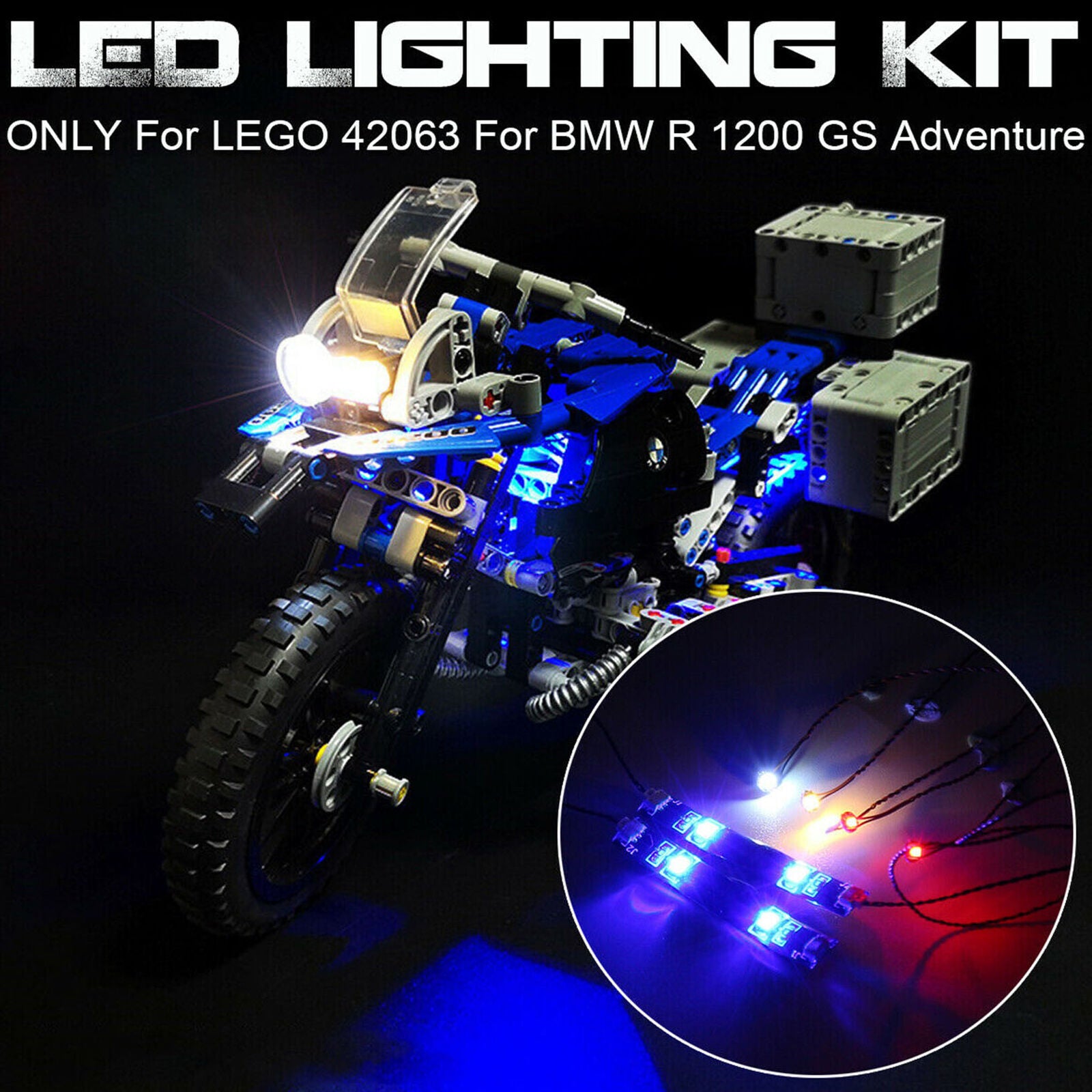 LED Light For LEGO 42063 For BMW R 1200 GS Adventure Technic Series