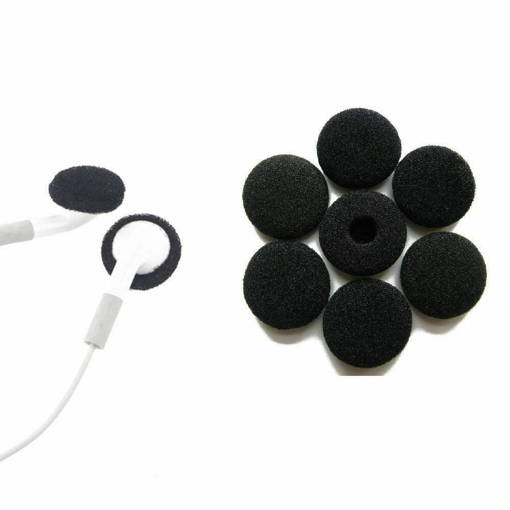 Soft Elastic Sponge Earbuds Covers Earphones Ear Pad Dustproof 55mm Black