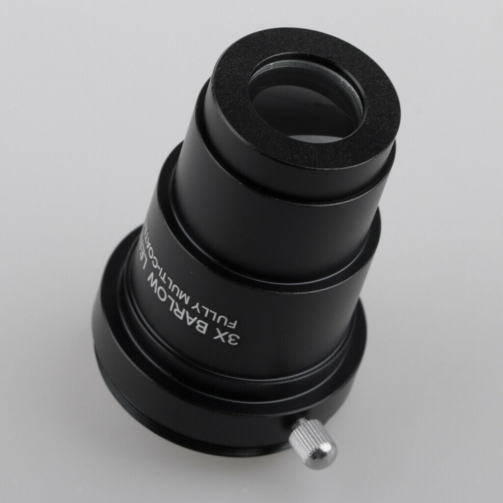 2x Telescope Barlow Lens 5X 3X Astronomy + Plossl Eyepiece For Celestron