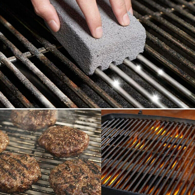 3pcs BBQ Grill Clean Brick Block Barbecue Cleaning Stone BBQ Racks GadgetsBDAU