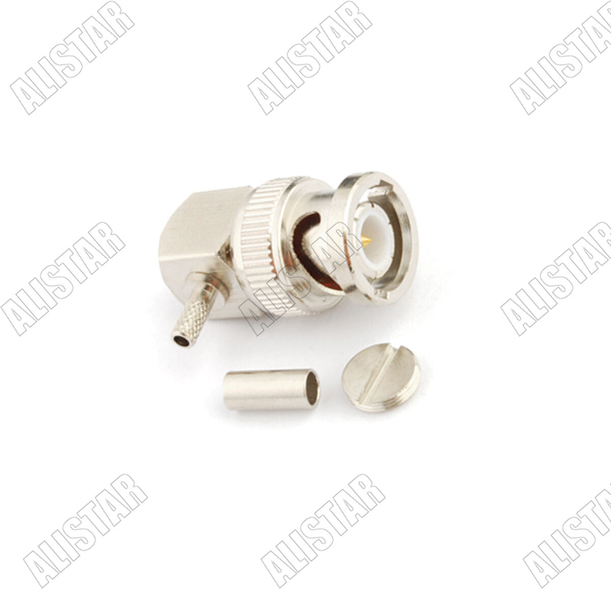 10x BNC right angle male plug crimp for RG316 RG174 RG179 LMR100 cable