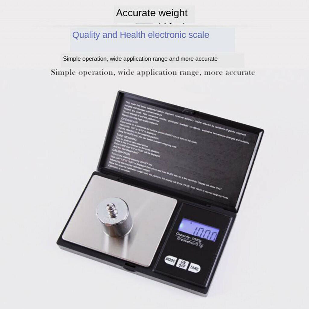 2pieces Digital Pocket Scale Jewelry Pocket Scale for Jewelry Medicine