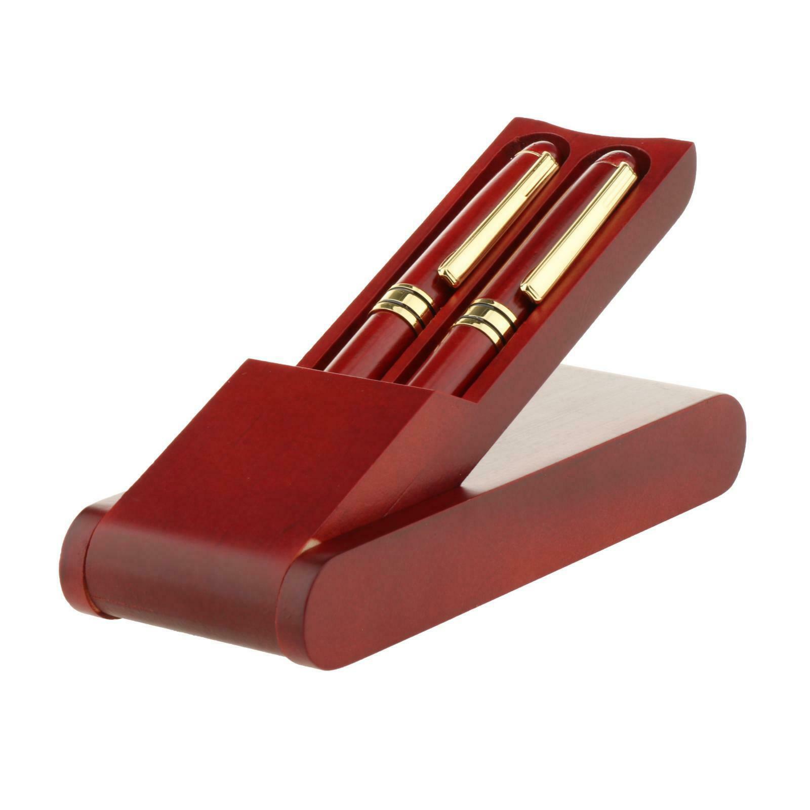 Red Wooden Stationery Students Business Office Fountain Pen for Kids School