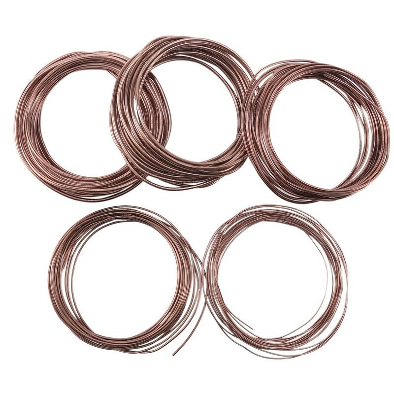 Anodized Aluminum Bonsai Training Wire 5-Size Starter Set-1.0mm,1.5mm,2.0mm,2.X4