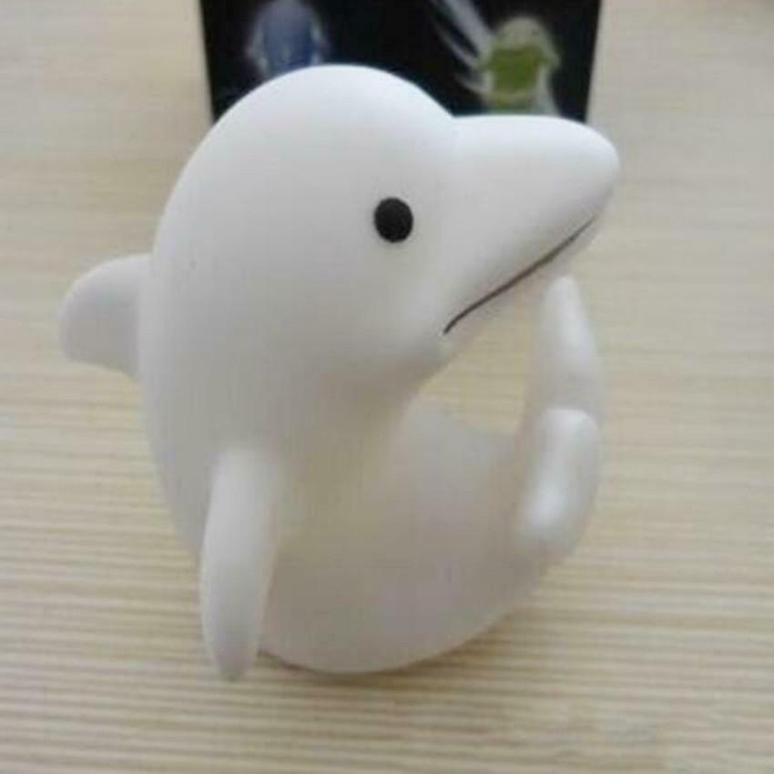 Lovely Dolphin LED Night Light 7 Changing Color Baby Bedroom Bedside Lamp