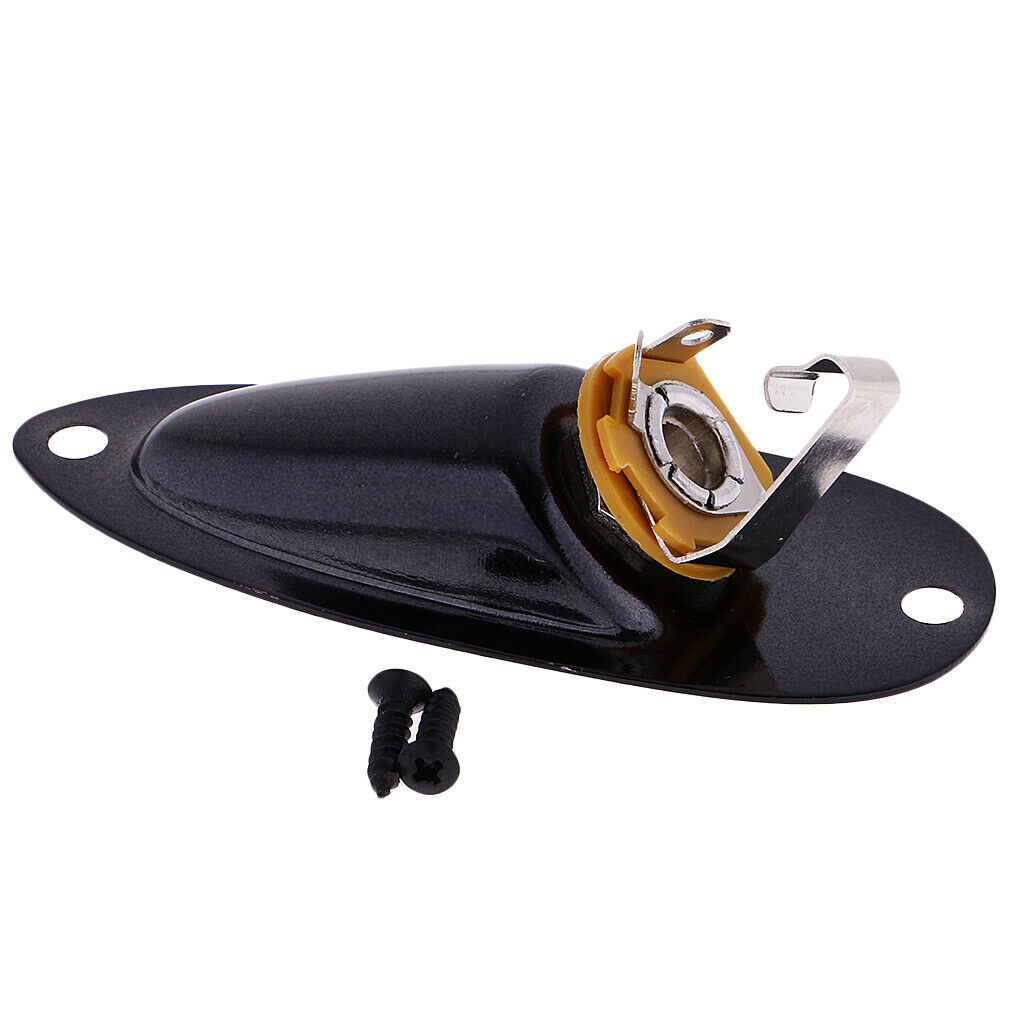1 Set 1/4" 6.35mm Boat Plug with Mounting Screws for ST SQ Electric Guitar