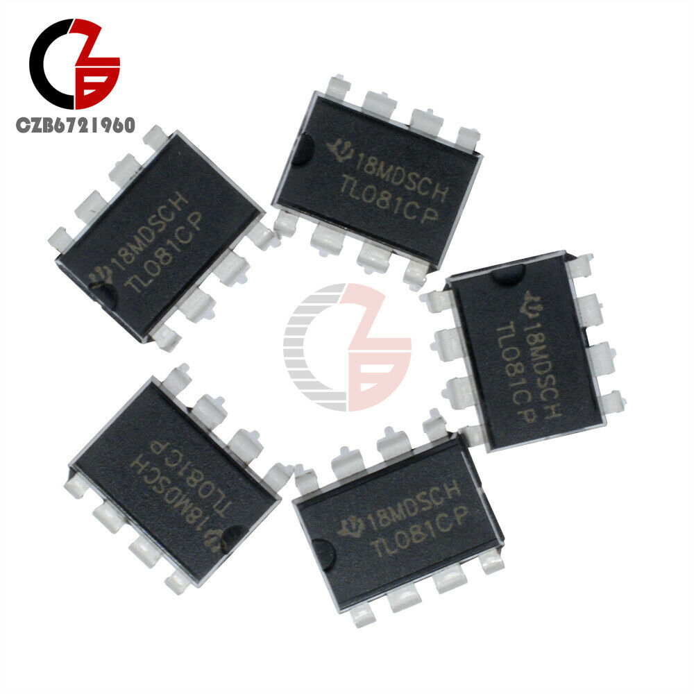 10PCS TL081 TL081CP TI IC JFET Input Operational Amplifiers DIP-8