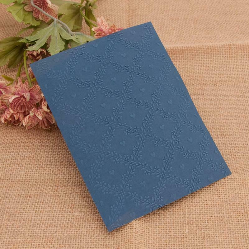 Flower Vine Plastic Embossing Folder Stencil Template DIY Craft Making Scrapbook