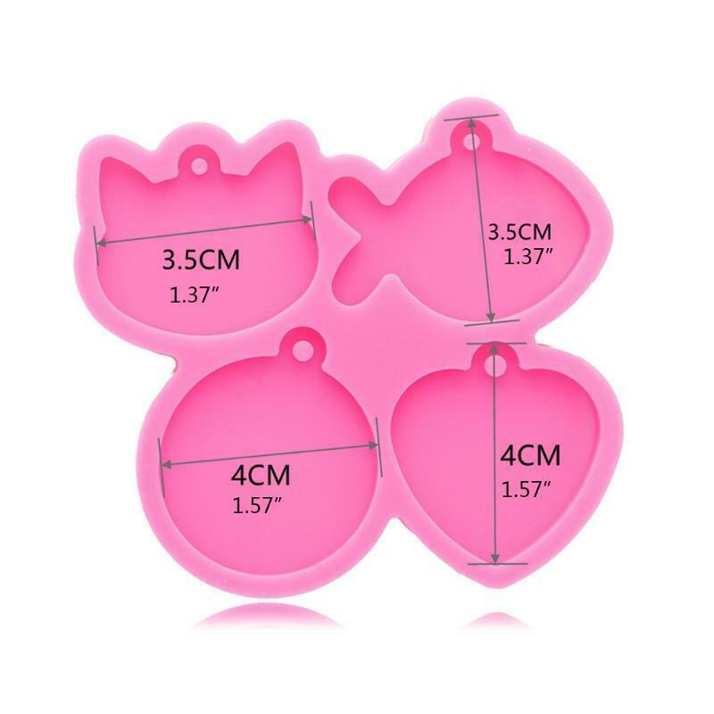 Love Pet Tag Keychain Mould Crystal Epoxy Creative Silicone Mould Love Gift