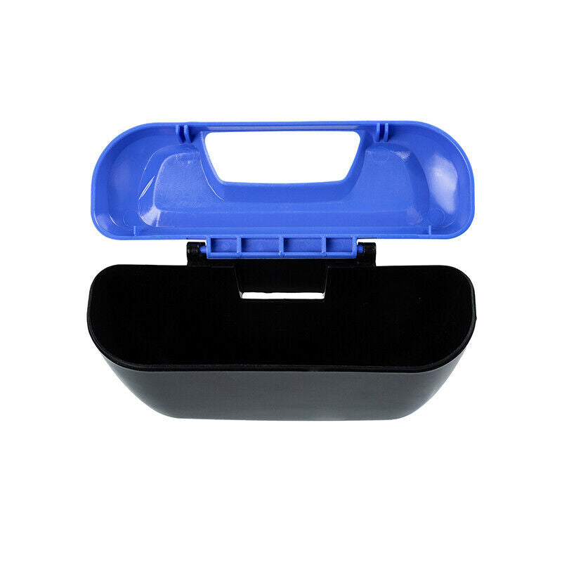 Office Car Trash Bag Litter Bin Can Garbage Waste Storage Organizer Box Blue