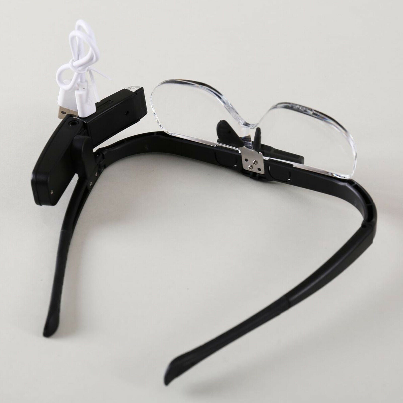 Headband Magnifier w/ LED Light Headset Magnifying Glasses Visor Handsfree