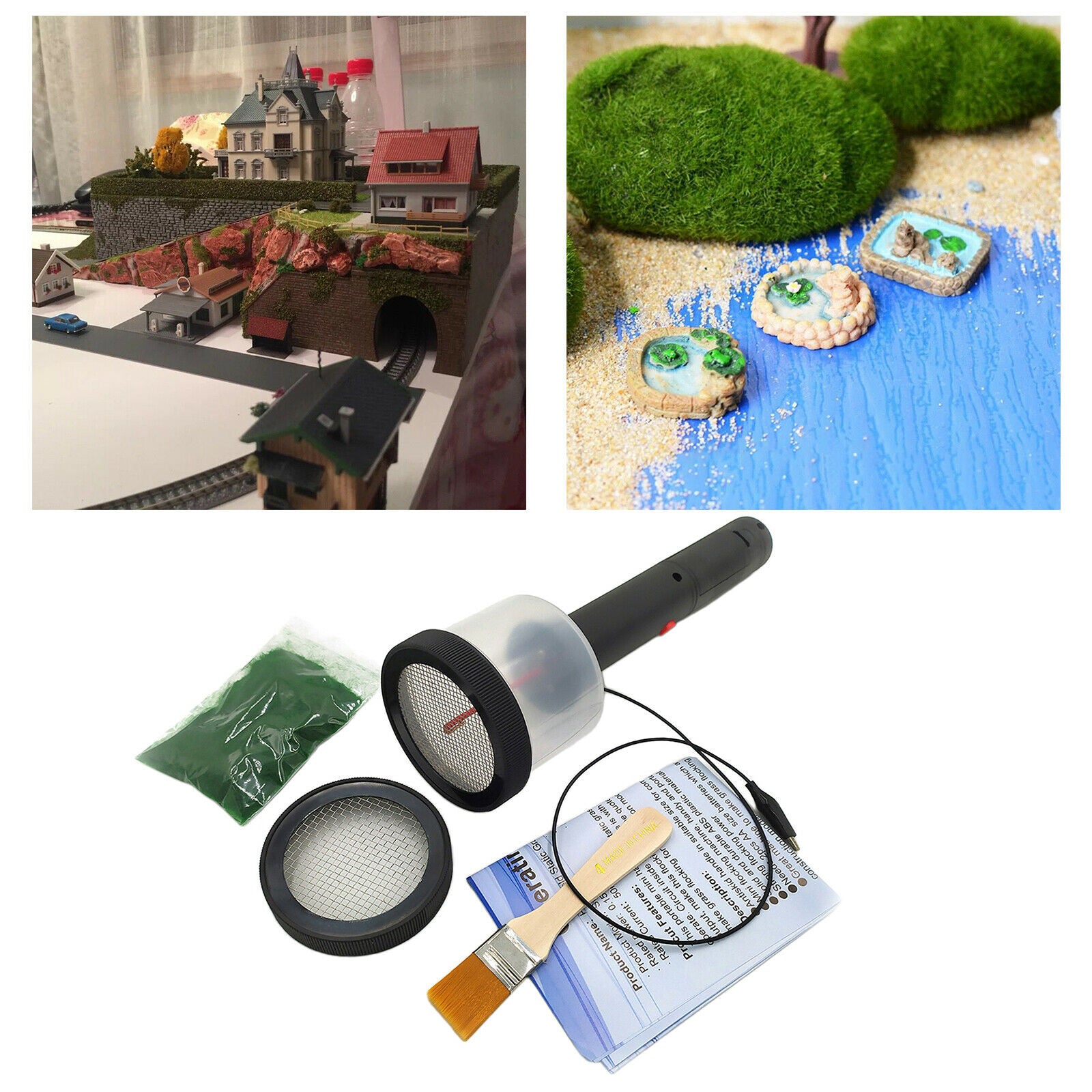 ABS Flocking Kit Static Grass Applicator Scenic Modelling Grass