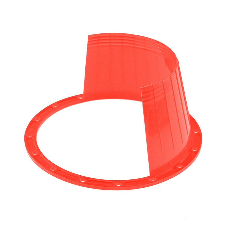 2x Car Door Audio Speaker Ring Waterproof Covers Trim Washer Red Kit Universal