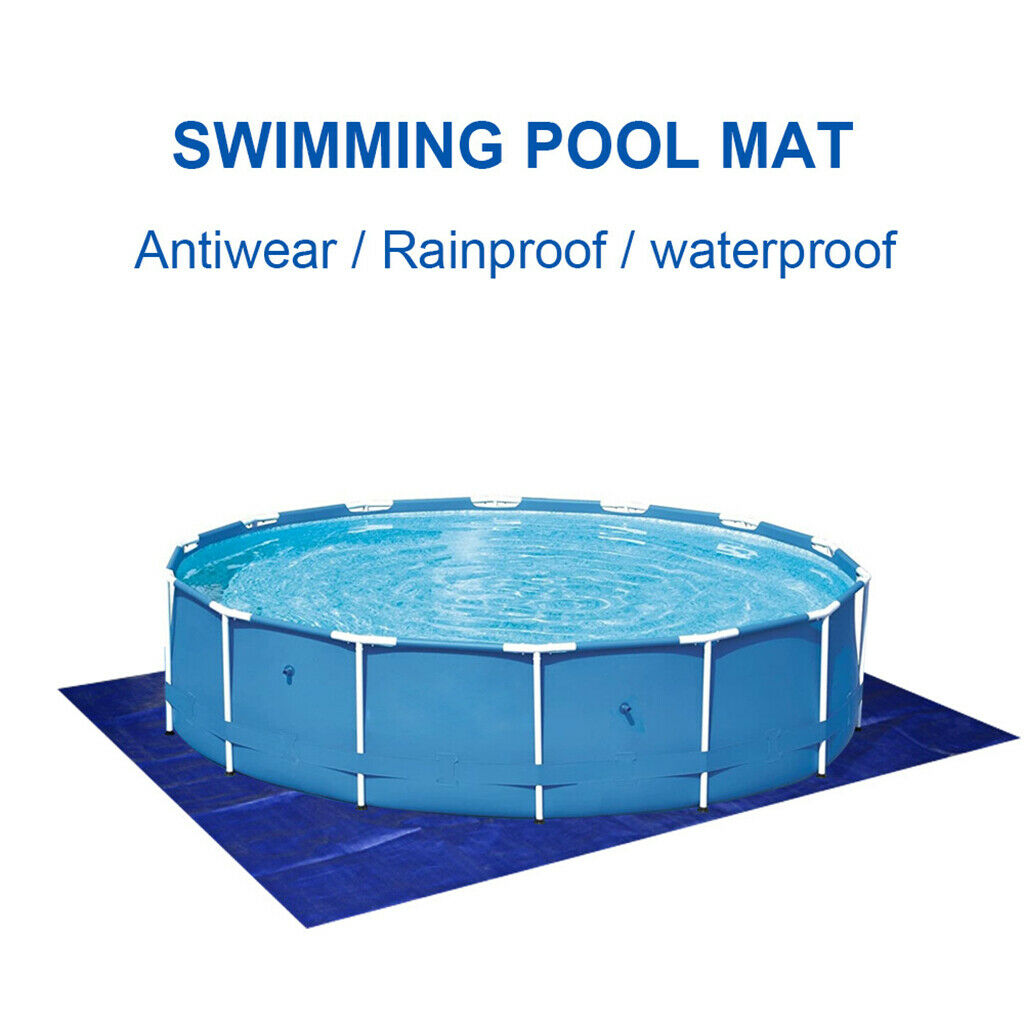 Durable Ground Cloth Tarp Swimming Pool Paddling Pool Floor Sheet 1.85x1.4m