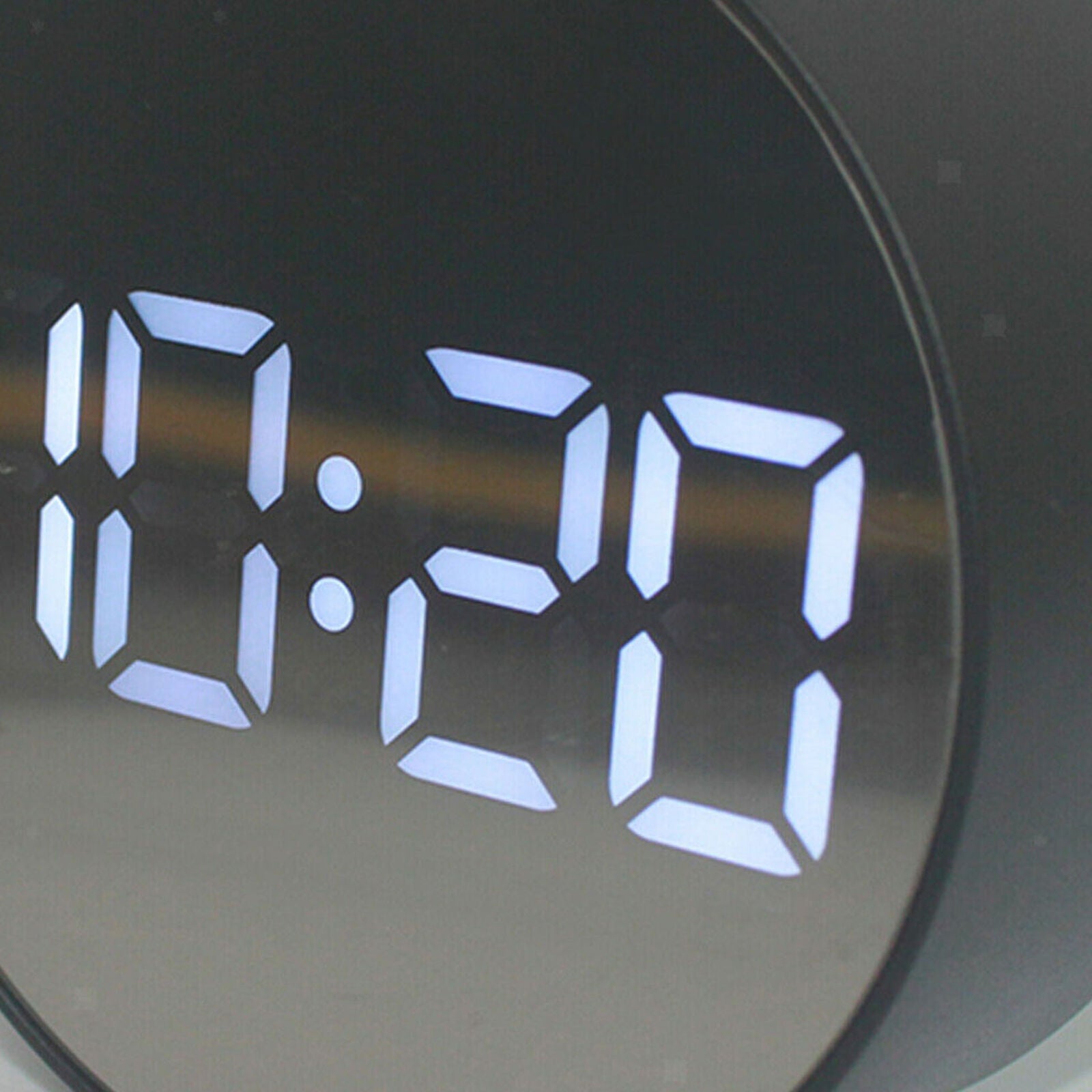 LED Digital Alarm Clock Battery Operated Only Small for Bedroom/Wall/Travel
