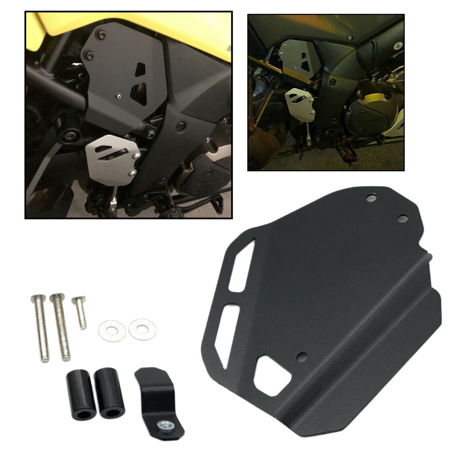 Right Heat Shield Brake Cylinder Guard for Suzuki DL1050XT DL1050A Black